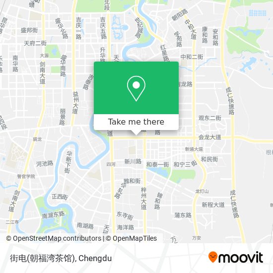 街电(朝福湾茶馆) map