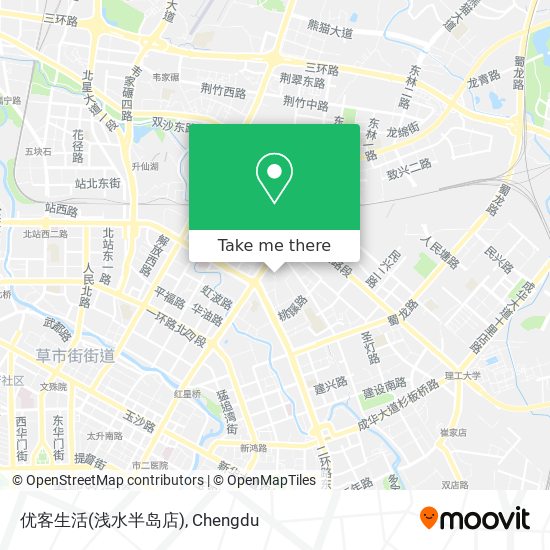 优客生活(浅水半岛店) map