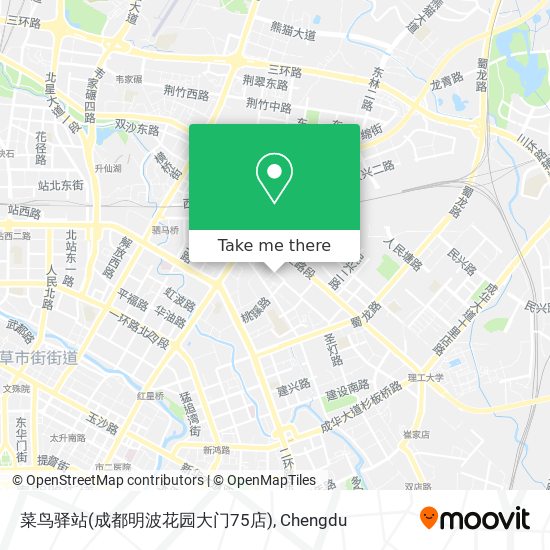 菜鸟驿站(成都明波花园大门75店) map