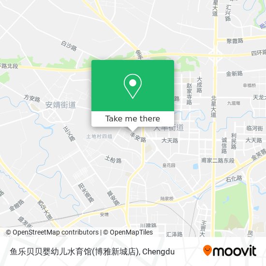 鱼乐贝贝婴幼儿水育馆(博雅新城店) map