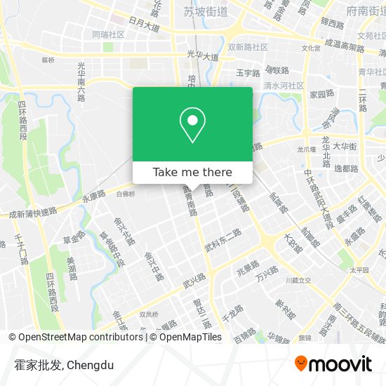 霍家批发 map