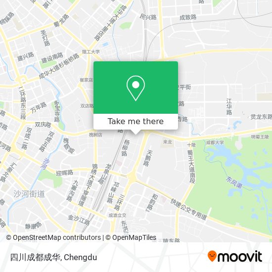 四川成都成华 map