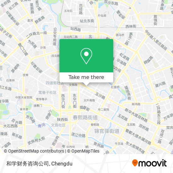 和学财务咨询公司 map