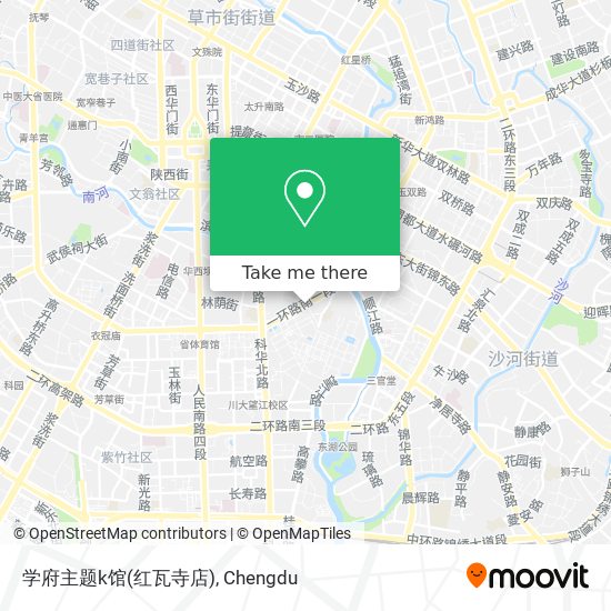 学府主题k馆(红瓦寺店) map