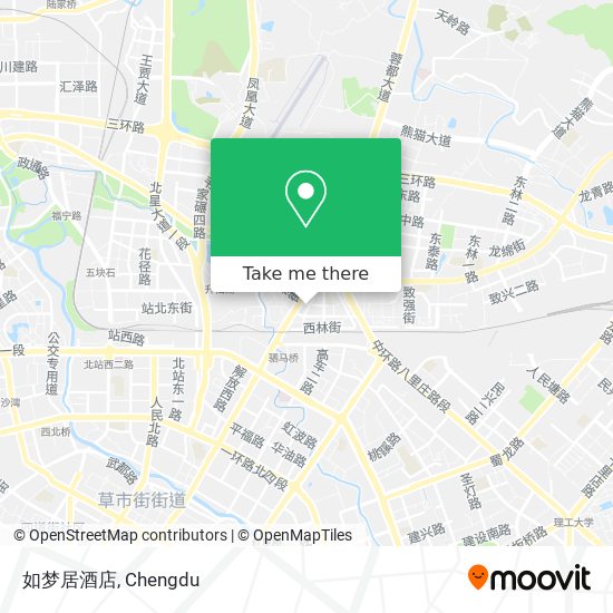 如梦居酒店 map