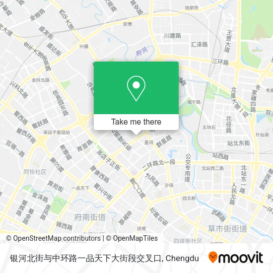 银河北街与中环路一品天下大街段交叉口 map
