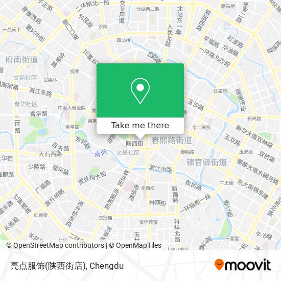 亮点服饰(陕西街店) map