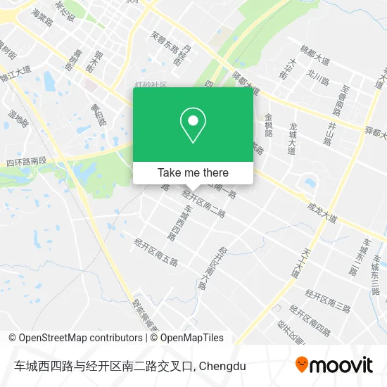 车城西四路与经开区南二路交叉口 map