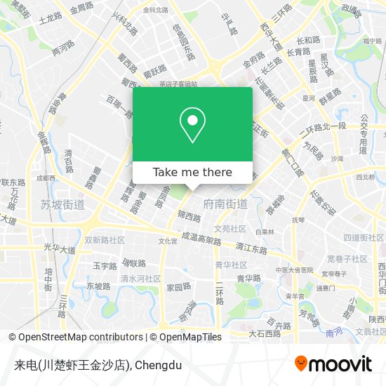 来电(川楚虾王金沙店) map