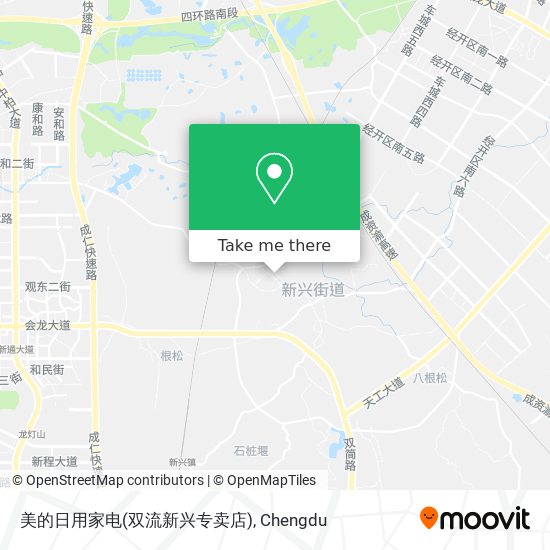 美的日用家电(双流新兴专卖店) map