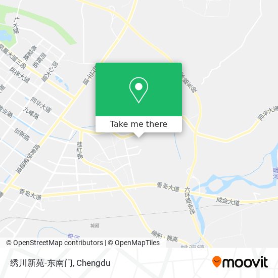 绣川新苑-东南门 map