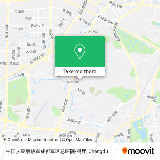 中国人民解放军成都军区总医院-餐厅 map