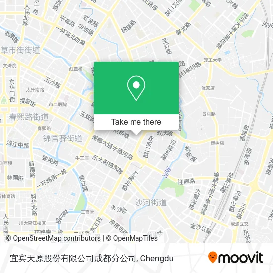 宜宾天原股份有限公司成都分公司 map