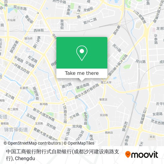 中国工商银行附行式自助银行(成都沙河建设南路支行) map