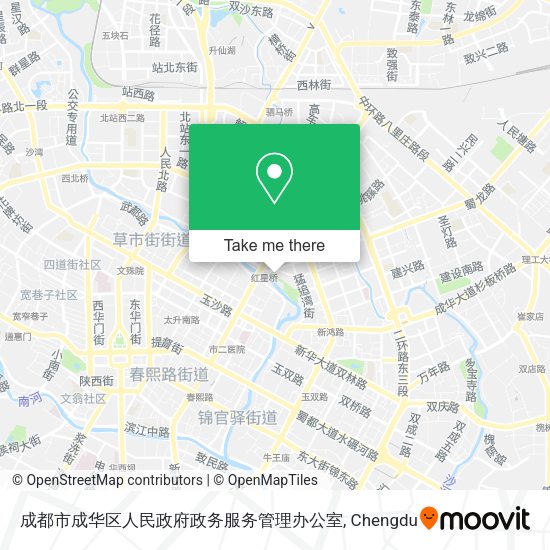成都市成华区人民政府政务服务管理办公室 map