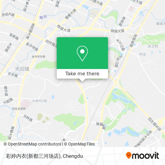 彩婷内衣(新都三河场店) map