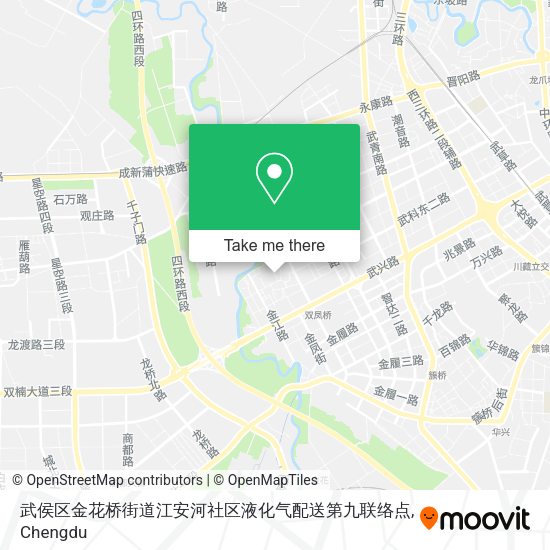 武侯区金花桥街道江安河社区液化气配送第九联络点 map