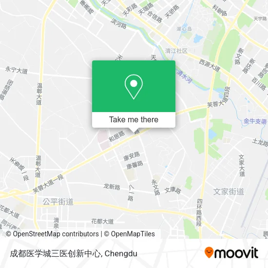 成都医学城三医创新中心 map