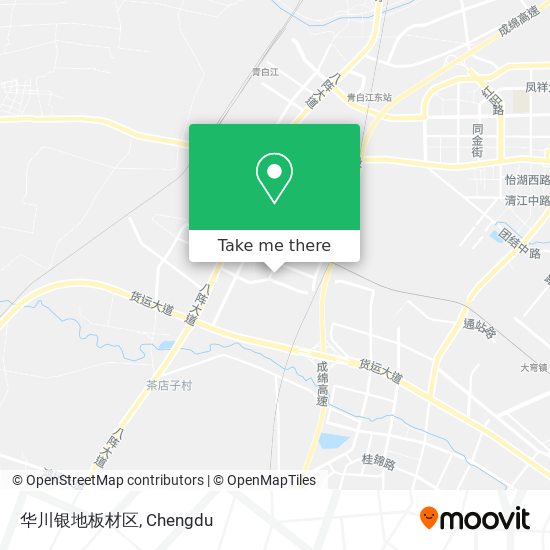 华川银地板材区 map