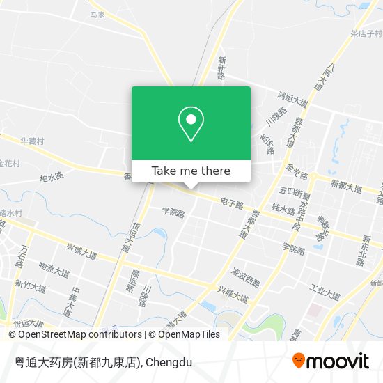粤通大药房(新都九康店) map