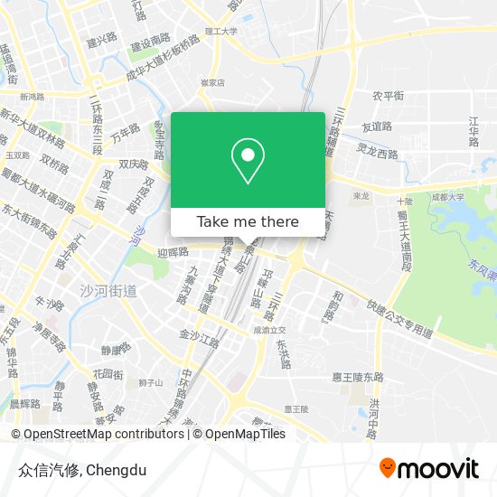 众信汽修 map