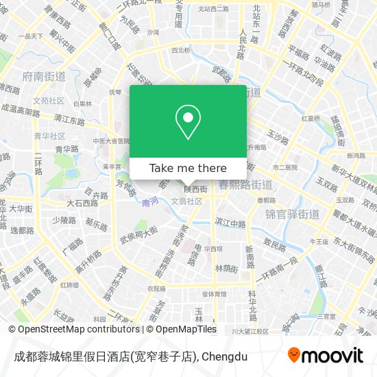 成都蓉城锦里假日酒店(宽窄巷子店) map