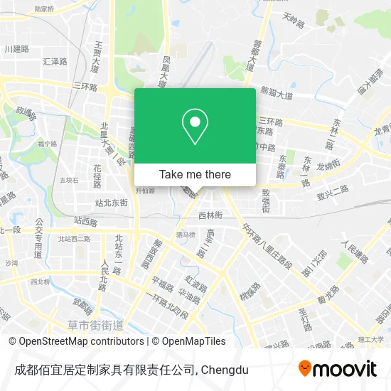 成都佰宜居定制家具有限责任公司 map