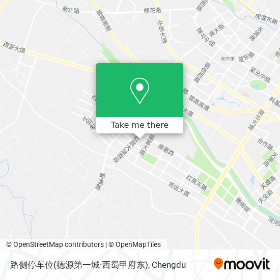 路侧停车位(德源第一城·西蜀甲府东) map
