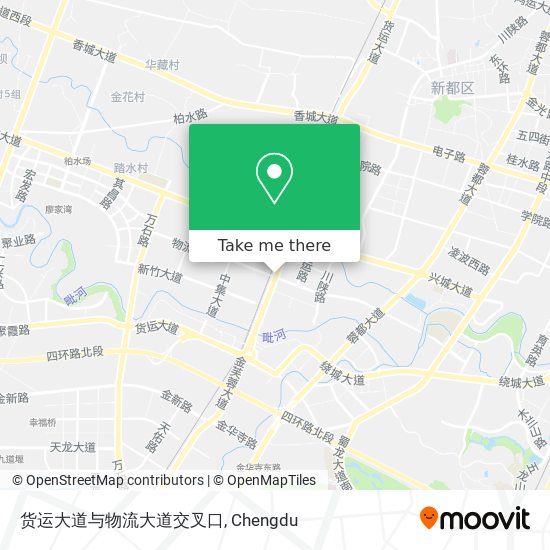 货运大道与物流大道交叉口 map