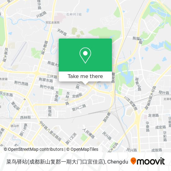菜鸟驿站(成都新山复郡一期大门口宜佳店) map