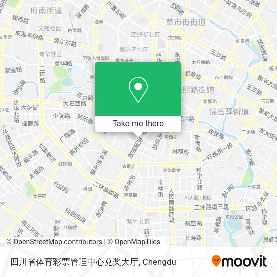 四川省体育彩票管理中心兑奖大厅 map