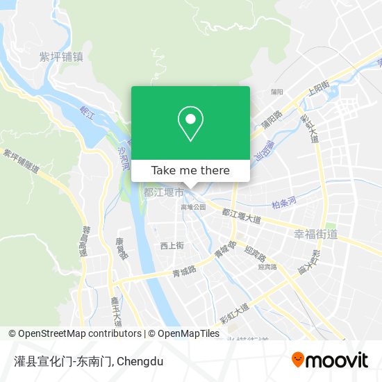 灌县宣化门-东南门 map