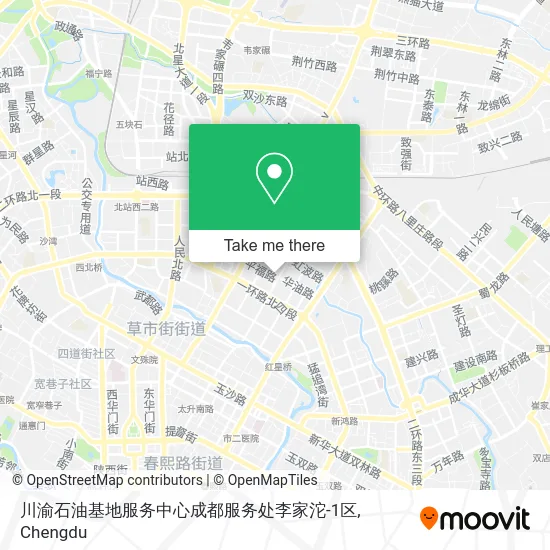 川渝石油基地服务中心成都服务处李家沱-1区 map