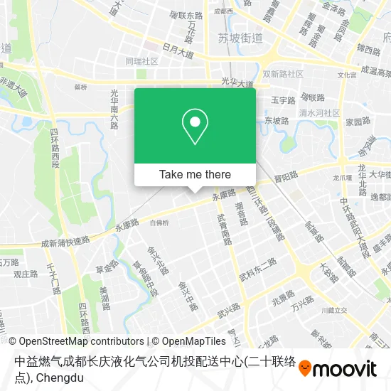 中益燃气成都长庆液化气公司机投配送中心(二十联络点) map