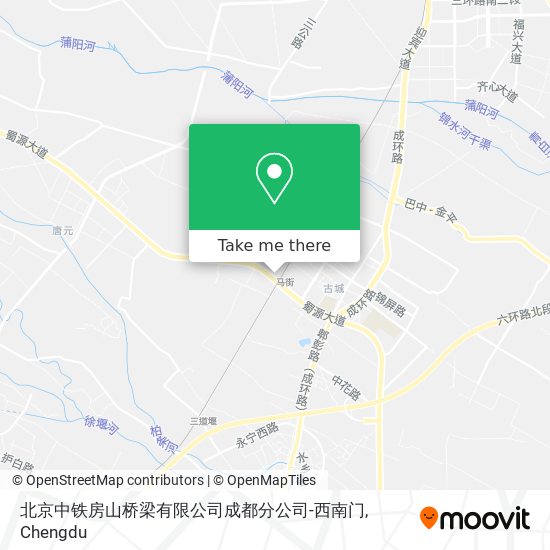 北京中铁房山桥梁有限公司成都分公司-西南门 map