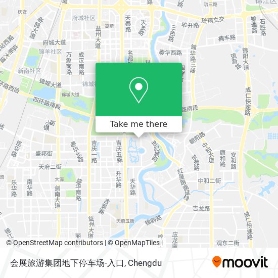 会展旅游集团地下停车场-入口 map