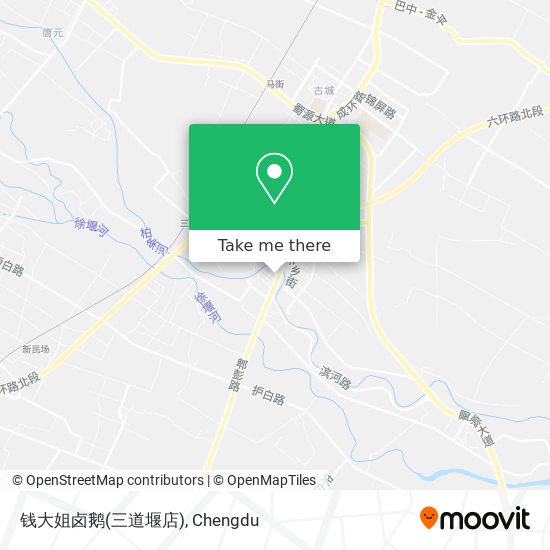 钱大姐卤鹅(三道堰店) map