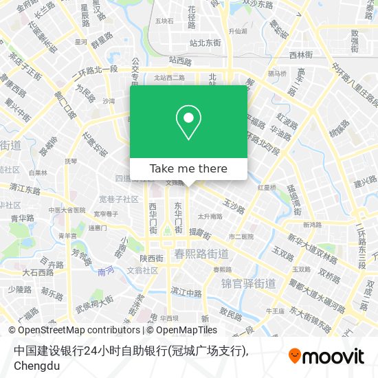 中国建设银行24小时自助银行(冠城广场支行) map
