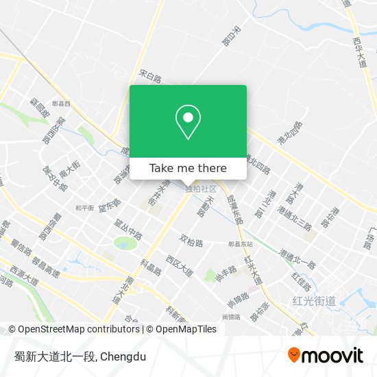 蜀新大道北一段 map