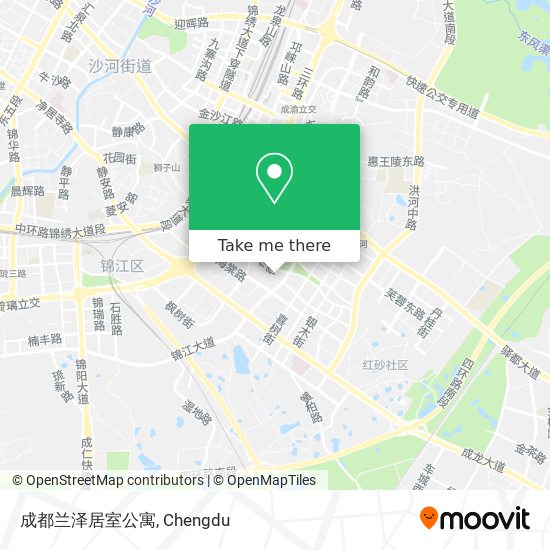 成都兰泽居室公寓 map