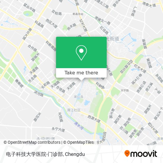 电子科技大学医院-门诊部 map