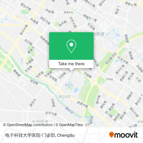 电子科技大学医院-门诊部 map