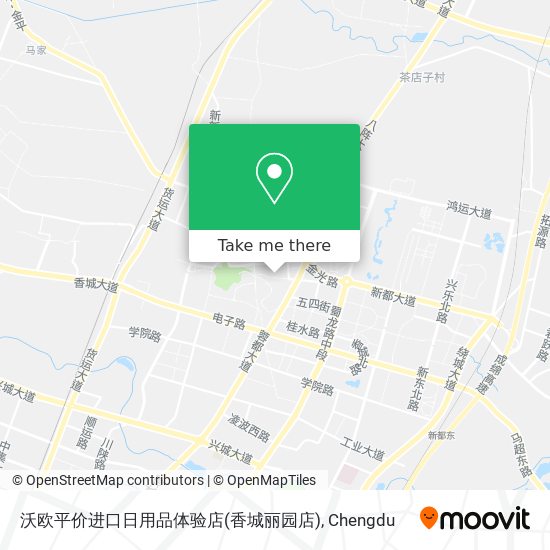 沃欧平价进口日用品体验店(香城丽园店) map