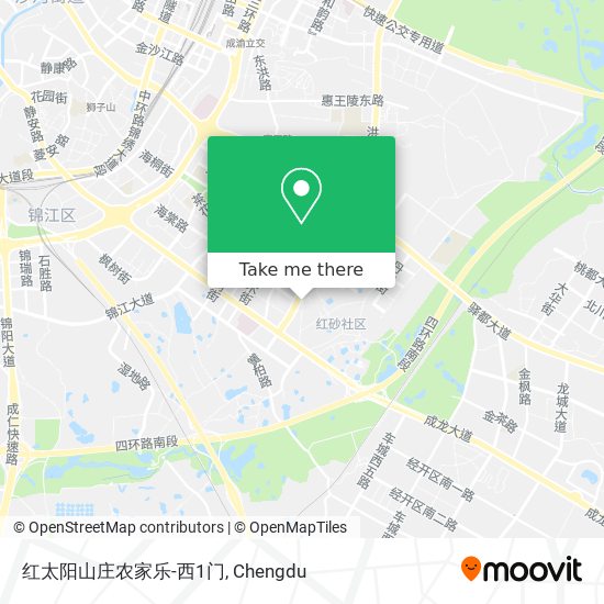 红太阳山庄农家乐-西1门 map