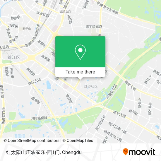 红太阳山庄农家乐-西1门 map