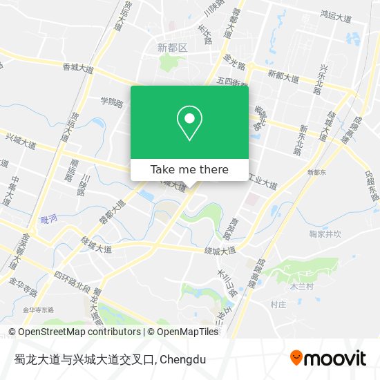 蜀龙大道与兴城大道交叉口 map