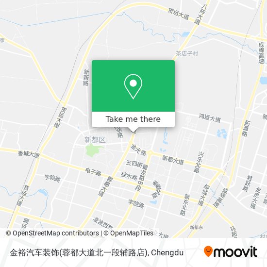 金裕汽车装饰(蓉都大道北一段辅路店) map