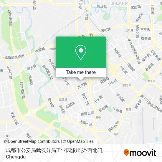 成都市公安局武侯分局工业园派出所-西北门 map