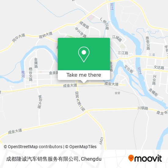 成都隆诚汽车销售服务有限公司 map