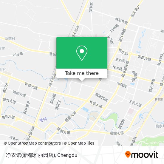 净衣馆(新都雅丽园店) map